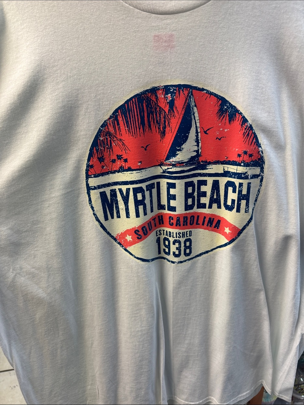 Myrtle Beach White Graphic Men’s